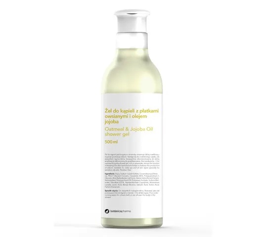 Botanicapharma – Oatmeal & Jajoba Oil Shower Gel żel do kąpieli z płatkami owsianymi i olejem jojoba (500 ml)