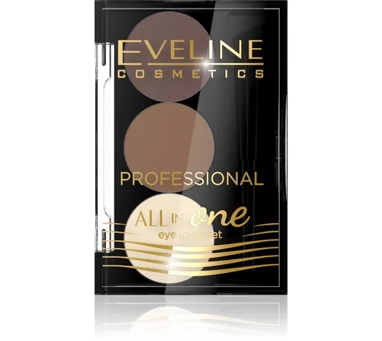 Eveline All in One Eyebrow Set – cienie do brwi nr 02 (1.7 g)