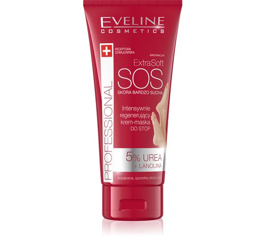 Eveline Extra Soft SOS – intensywnie regenerujący krem-maska do stóp (100 ml)