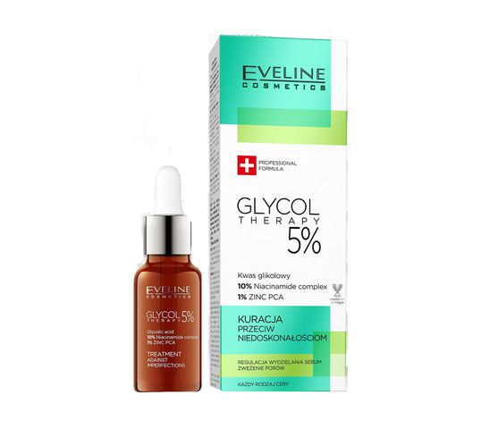 Eveline Glycol Therapy – kuracja przeciw niedoskonałościom kwas glikolowy (18 ml)