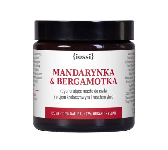 iossi Mandarynka & Bergamotka regenerujące masło do ciała z olejem krokoszowym i masłem shea (120 ml)