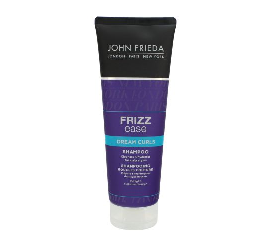 Grafika przedstawia John Frieda Frizz-Ease szampon do włosów kręconych podkreślający loki 250 ml