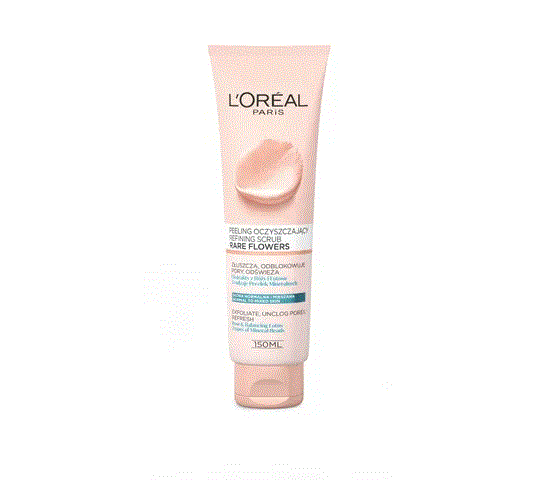 L'Oreal Skin Expert Rare Flowers peeling do skóry normalnej i mieszanej oczyszczający (150 ml)