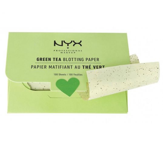 NYX Blotting Paper Green Tea bibułki matujące 100szt w drogerii horex.pl