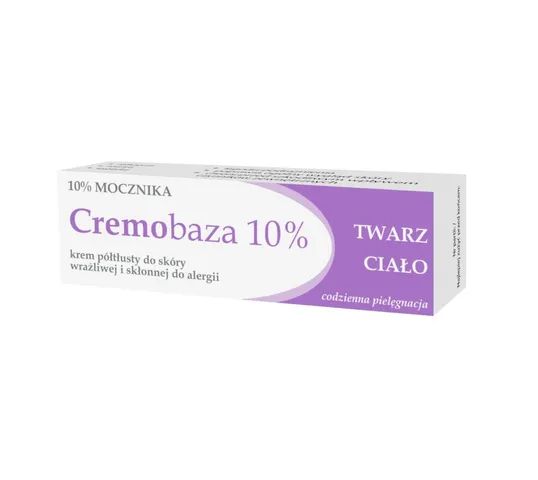 Cremobaza – 10% Mocznika krem półtłusty do skóry wrażliwej i skłonnej do alergii (30 g)
