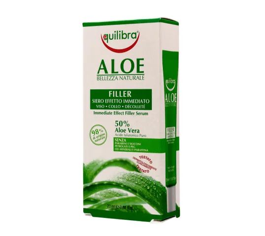 Equilibra Aloe serum wypełniające do twarzy,szyi i dekoltu 50% aloesu (20 ml)