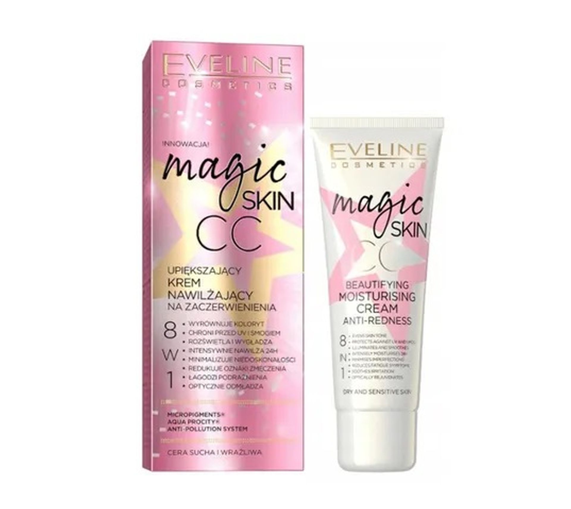 Eveline Magic Skin CC 8 w 1 krem nawilżający (50 ml)