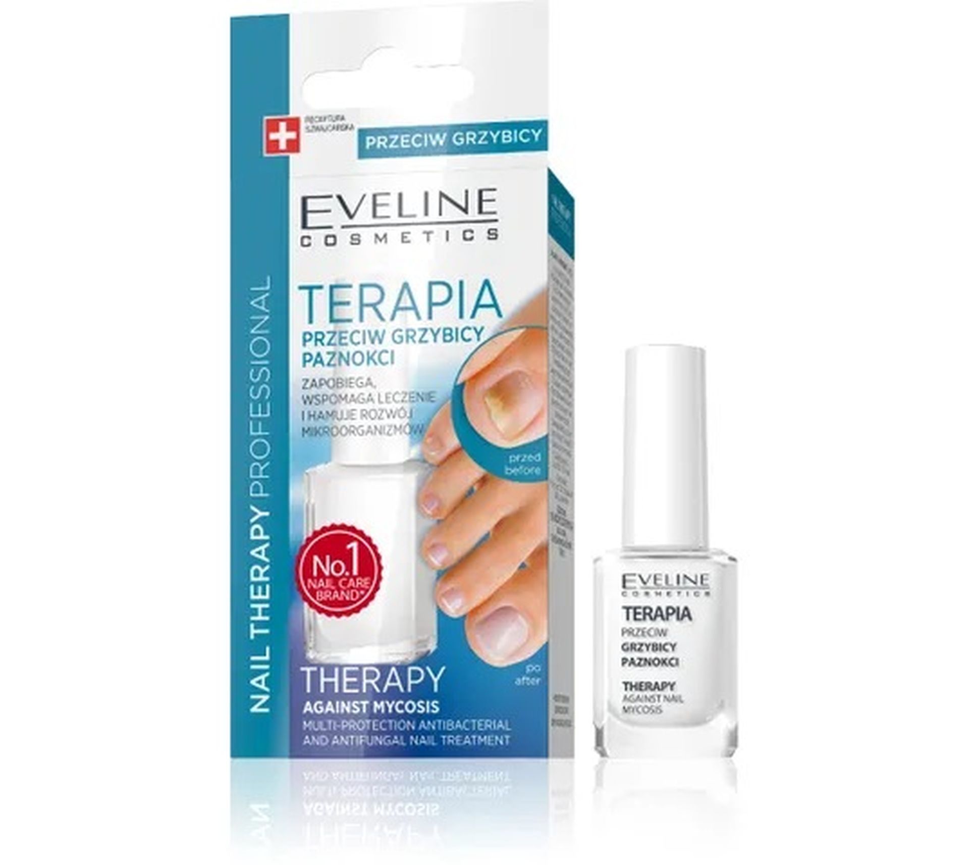 Eveline Nail Therapy (terapia przeciw grzybicy paznokci stóp 12 ml)