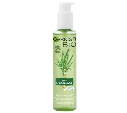 Garnier BIO Żel do mycia twarzy detoksykujący Fresh Lemongrass (150 ml)