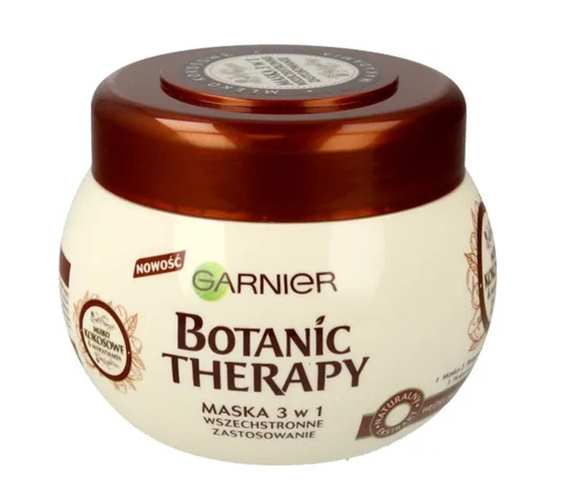 Garnier Botanic Therapy Mleko Kokosowe & Makadamia maska do włosów suchych i bez spężystości (300 ml)