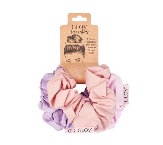 Glov Scrunchies zestaw gumek do włosów Light Pink 3szt