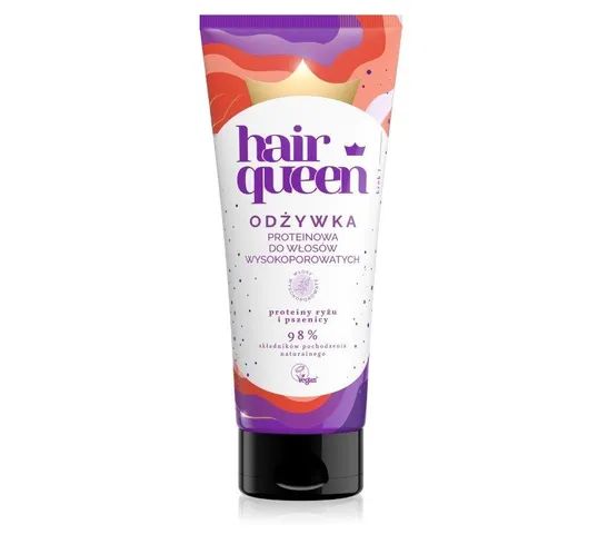 Hair Queen Odżywka proteinowa do włosów wysokoporowatych (200 ml)