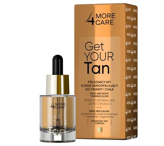 More4Care Get Your Tan! eliksir samoopalający do twarzy i ciała (15 ml)