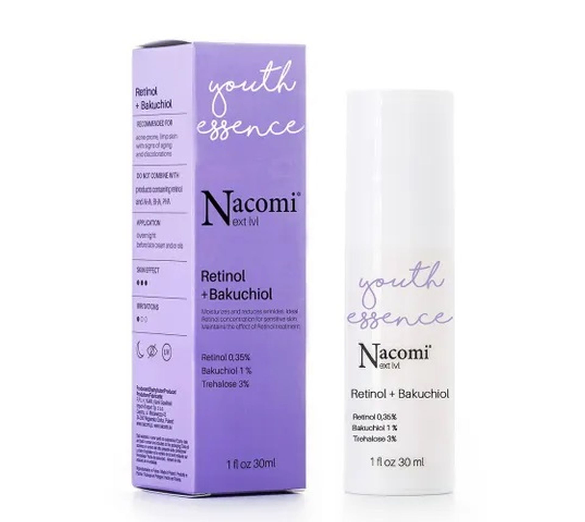 Nacomi Next Level serum do twarzy Retinol + Bakuchiol (30 ml)