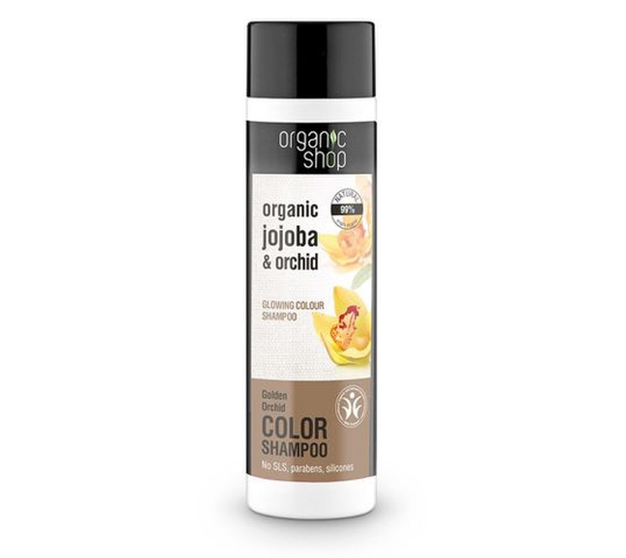 Organic Shop szampon do włosów farbowanych i matowych, złota orchidea (280 ml)