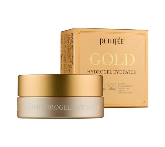 Petitfee Gold Hydrogel Eye Patch nawilżająco-rozświetlające hydrożelowe płatki pod oczy ze złotem (60 szt.)
