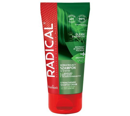 Radical - wzmacniający szampon w kremie do wrażliwej skóry głowy i włosów wypadających (200 ml)