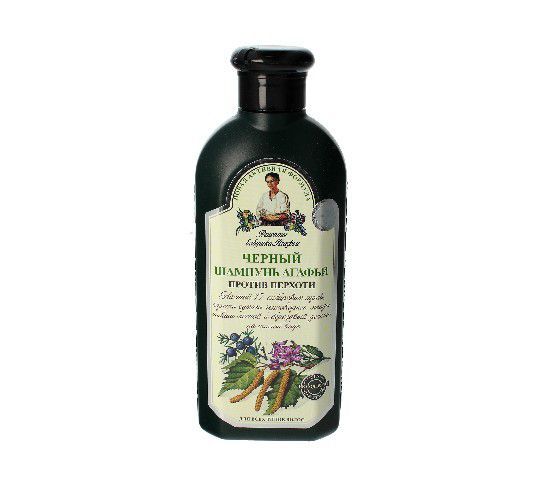 Receptury Babuszki Agafii – szampon przeciwłupieżowy ziołowy czarny (350 ml)