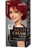 Joanna Multi Cream Color farba do każdego typu włosów nr 34 intensywna czerwień 120 ml