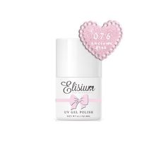 Elisium – lakier hybrydowy do paznokci UV Gel Polish 076 Awesome Pink (8 ml)