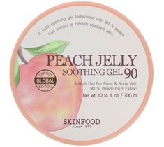 Skinfood – Peach Jelly Soothing Gel łagodząco-nawilżający brzoskwiniowy żel do twarzy i ciała (300 ml)