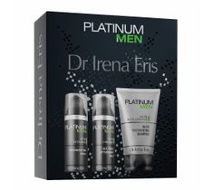 Dr Irena Eris – Platinum Men zestaw nawilżający balsam po goleniu 50ml + krem regenerujący do twarzy na dzień i na noc 50ml + szampon zagęszczający włosy 125ml (1 szt.)