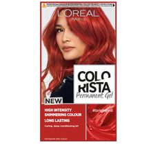 L'Oreal Paris Colorista Premament Gel – farba do włosów #brightred (1 szt.)