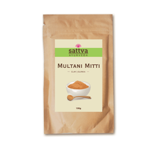 Sattva Clay rozjaśniająca glinka do twarzy Multani Mitti 100g