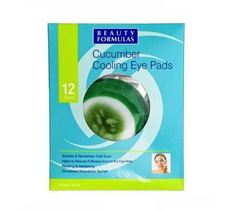 Beauty Formulas – Clear Skin Cucumber Cooling Eye Pads ogórkowe chłodzące płatki na oczy (12 szt.)