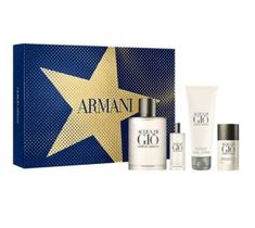 Giorgio Armani Acqua di Gio Pour Homme (zestaw woda toaletowa spray 50ml + miniaturka wody toaletowej 15 ml + dezodorant spray 75 ml + balsam po goleniu 75 ml)