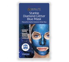 SKINLITE Starkle Diamond Glitter Blue Mask – diamentowa maseczka peel-off w płachcie (10 g)