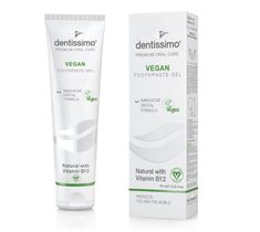 Dentissimo Toothpaste-Gel Vegan naturalna – pasta do zębów z wit. B12 (75 ml)