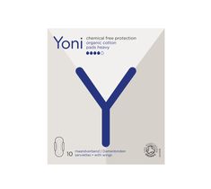 Yoni – Organic Cotton Pads podpaski z bawełny organicznej Heavy (10 szt.)