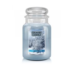 Country Candle–  Duża świeca zapachowa z dwoma knotami Fresh Aspen Snow (680 g)