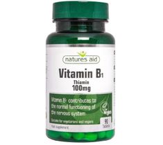 Natures Aid Vitamin B1 100mg suplement diety (90 tab.)