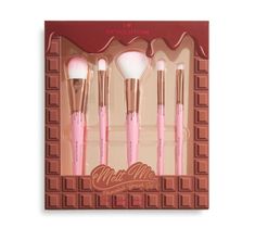 I Heart Revolution Chocolate Brush Set – zestaw pędzli do makijażu Melt Me (1 op.)