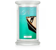 Kringle Candle – świeca zapachowa z dwoma knotami Aqua (623 g)