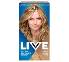 Schwarzkopf Live Intense Gel Colour koloryzacja do włosów w żelu 8.0 Sandy Blond