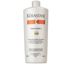 Kerastase – Nutritive Bain Satin 2 Exceptional Nutrition Shampoo kąpiel odżywcza do włosów suchych lub uwrażliwionych (1000 ml)