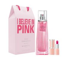 Givenchy – Live Irresistible Rosy Crush zestaw woda perfumowana spray 50ml + Le Rose Perfecto pomadka do ust