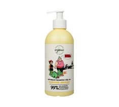 4organic Kajko i Kokosz naturalny szampon i żel do mycia dla dzieci 2w1 Dorodne Gruszki (350 ml)