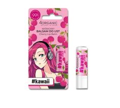 4organic #Kawaii naturalny balsam do ust Cherry (5 g)