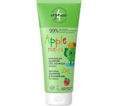 4organic Naturalny szampon i żel do mycia dla dzieci 2w1 Apple Friends 200ml