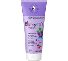 4organic Naturalny szampon i żel do mycia dla dzieci 2w1 Blackberry Friends 200ml
