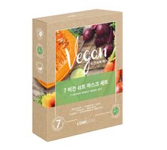 Lomi Lomi 7 Vegan Sheet Mask Set – zestaw wegańskich maseczek w płachcie (7 szt.)