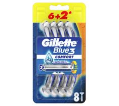 Gillette – Blue 3 Comfort jednorazowe maszynki do golenia dla mężczyzn (8 szt.)