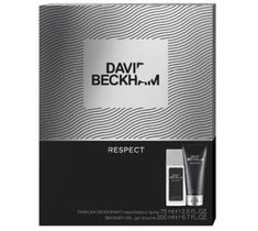 David Beckham – zestaw prezentowy Respect dezodorant (75 ml) + żel pod prysznic (200 ml)