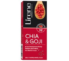 Lirene Superfood For Skin Chia & Goji przeciwzmarszczkowy krem-odżywka na okolice oczu (15 ml)