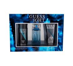 Guess Night For Men – zestaw woda toaletowa (100 ml) + żel pod prysznic (200 ml) + dezodorant spray (226 ml)