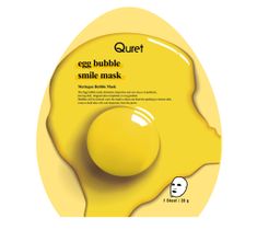 Quret Egg Bubble Smile Mask oczyszczająca maska bąbelkowa w płachcie (28 g)